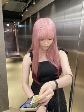 ペレ 栄店(PELE) 斜めバング/グレージュカラー/シルキーベージュ/栄/名駅