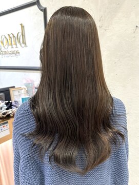 ロンドプランタン 恵比寿(Lond Printemps) オリーブグレージュカラー×ウェーブヘア