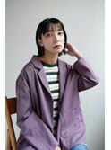 黒髪ロング/グレーベージュ/レイヤーロング/新宿駅