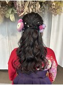 卒業式ヘアセット×袴着付け♪yu