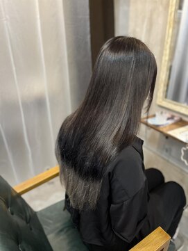 ルフレ 新宿本店1st(Reflet) プルエクステ/黒髪/髪質改善/裾カラー