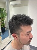 刈上げ×アップバング×ベリーショート×ビジネス