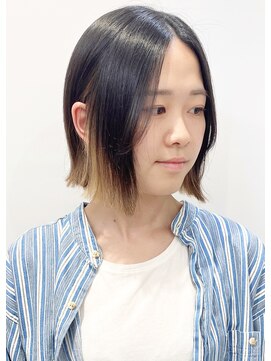 モリオフロムロンドン 松戸店(Morio from London) 【松戸　石山】切りっぱなしボブ外ハネボブ前髪無し