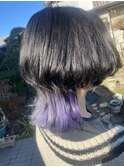 ウルフカット+インナーカラー