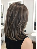美髪/ワイドバング/レイヤーカット/くすみベージュ/新小岩駅