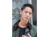 【指名なし】メンズカット＋眉カット　￥6,160～￥7,920　値段変動あり