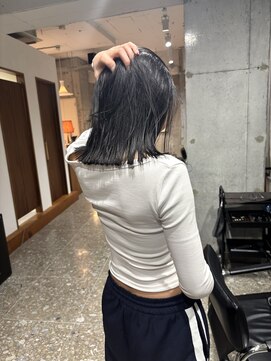 ベンティ(venti) 【VENTI 子安】鎖骨切りっぱなしボブ×グレーブラック