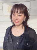 大人ミディアムウルフレイヤーパーマ