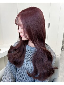 ベレーザ 渋谷(BELEZA) 15380ブリーチ＆ダブルカラーラベンダーパープルレイヤーロング