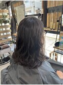 大人のロン毛パーマ