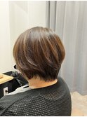 ショートボブ×ハイライト