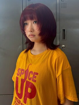 ゲーム 下北沢(GAME) ダブルカラー/大人レイヤー/ミルクティーベージュ/ウルフ/下北沢