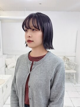 ネフ(NeF) ito/ダブルカラーのブルーバイオレットボブ