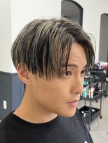 ログ 高松木太店(Log)&nbsp;メンズショート　高松センターパート×ハイライト