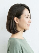 と和×美髪クリニック 巣鴨店 30代からの上品艶ボブ。白髪カバーと時短が叶う大人ワンレン