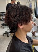 宇都宮メンズカットメンズパーマ波巻きスパイラルパーマツイスパ