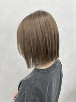 メラク バイ コア(Merak by CoRe.gn) 切りっぱなしボブ髪質改善×夏カラー暗髪大人ボブ
