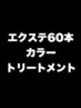 【ツヤも長さも手に入れろ!!】カラー+トリートメント+シールエクステ60本