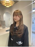 ワンホンレイヤー/ミルクティーブロンド/ダークブルー/千葉