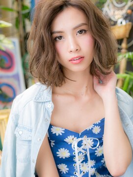 カバーヘア イヴ 戸頭店(COVER HAIR EVE) 小顔見せ☆抜け感くせ毛風大人ボブ戸頭20代30代40代