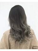 ハイ透明感！グレージュグラデーションカラー♪