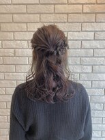 フルミー(fulme.) お花アレンジふわふわハーフアップヘアセット☆☆