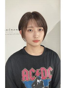 シェノン(Chainon.) 艶髪 くびれショート シースルーバング 【博多】