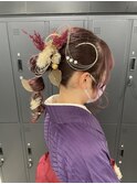 miu&伊藤夏海 和装ヘアアレンジ◎