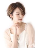 ひし形ショート/アッシュブラウン/表参道/40代50代