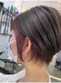 カット+インナーカラー