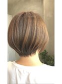 後ろ姿が可愛いえりあし軽めのショートスタイル/横浜髪質改善