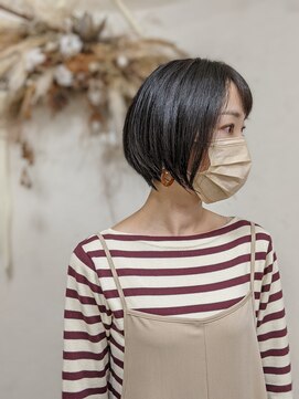 ヘアーサロン コトノハ 少し重めのまとまるショートボブ☆