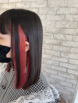 アン ココン(un.cocon) 【un.cocon吉祥寺】インナーカラー　チェーリーレッド　♪