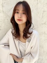 ロンド ストラーダ 心斎橋(Lond strada)&nbsp;韓国前髪顔周りロング×デザインカラー[心斎橋/髪質改善]