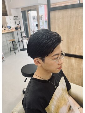 メンズギフト(men's GIFT) 刈り上げかきあげリバースアップバングメンズショート