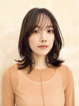 ビュートリアム265(BEAUTRIUM 265) モテ髪ミディアムレイヤー/シースルーバング/アッシュベージュ