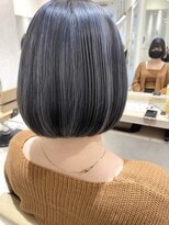 アース 川崎店(HAIR&MAKE EARTH)&nbsp;グレーハイライトボブ