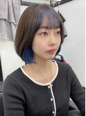 レイヤーボブ×インナーブルー