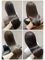 美容室フルール&nbsp;20代30代40代大人可愛い髪質改善小顔艶感ミディグレージュ