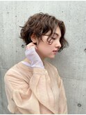 ウェービーショートボブ