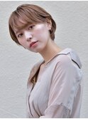 【karra 蒲田】ベージュカラーの小顔ショートボブ