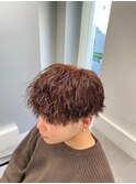 メンズカット＋ツイストスパイラル＋ブラウンカラー[立川駅]