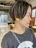  カット+大人ハイライト+グレーカラー+トリートメント 