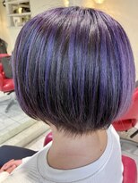 ヘアサロン ビビット 久宝寺店(VIVIT) 白髪ぼかしアンブレラカラー　バイオレット