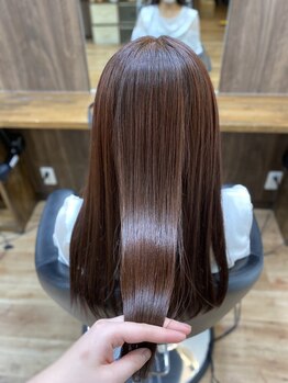 ミューズ 狭山店(Muse)の写真/髪の芯から補修してくれるトリートメントで、毛先まで潤いたっぷりのうるつやヘアに☆カラーの色持ちもUP◎