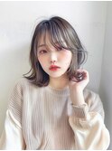 韓国風くびれ巻き×小顔シースルーバング