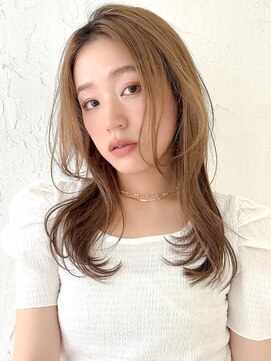 ラフィス ヘアー ミミ 流山おおたかの森店(La fith hair Mimi) 【La fith】ミルクベージュ×ミディアムレイヤー