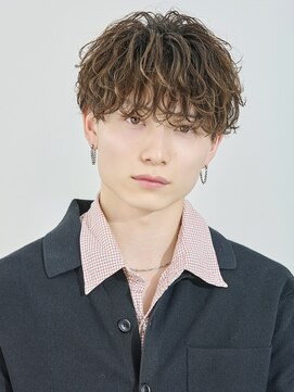オーシャントーキョー 原宿(OCEAN TOKYO) 波巻きパーマメンズシャドウパーマツーブロックメンズヘア