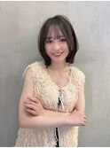 ミニウルフレイヤーカット顔周りカット前髪カット韓国ボブ/大宮