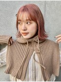 西葛西外ハネボブ|ハイトーン|ベージュ|髪質改善|ブリーチ|韓国